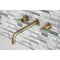 Kingston Brass KS8023CKL Two-Handle Wall Mount Tub Faucet, Antique Brass KS8023CKL - alternate 5
